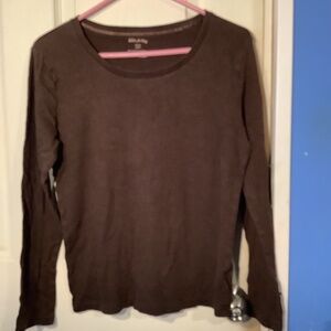 Women’s Brown White Stag Long sleeve T-Shirt Size S